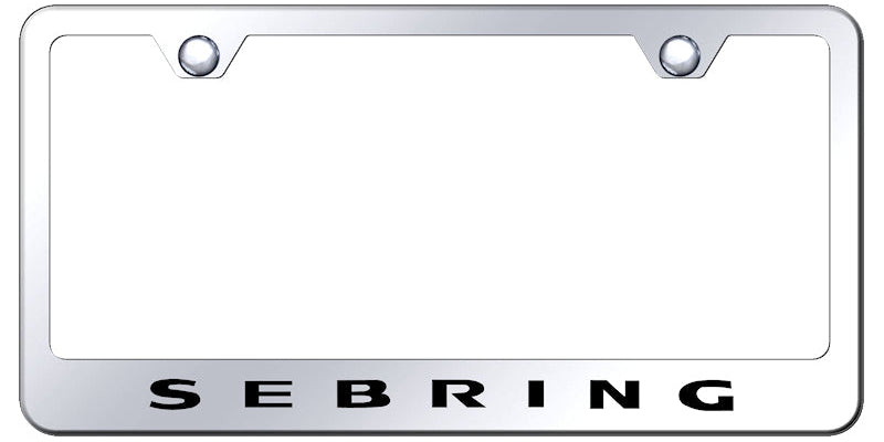 Sebring Stainless Steel Frame - Laser Etched Mirrored