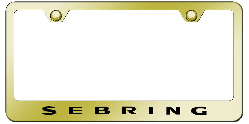 Sebring Stainless Steel Frame - Laser Etched Gold