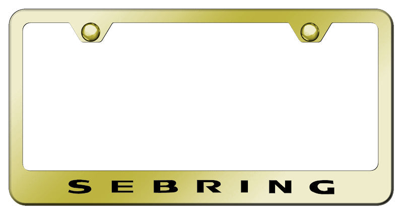 Sebring Stainless Steel Frame - Laser Etched Gold