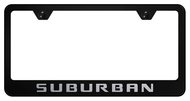 Suburban Stainless Steel Frame - Laser Etched Black