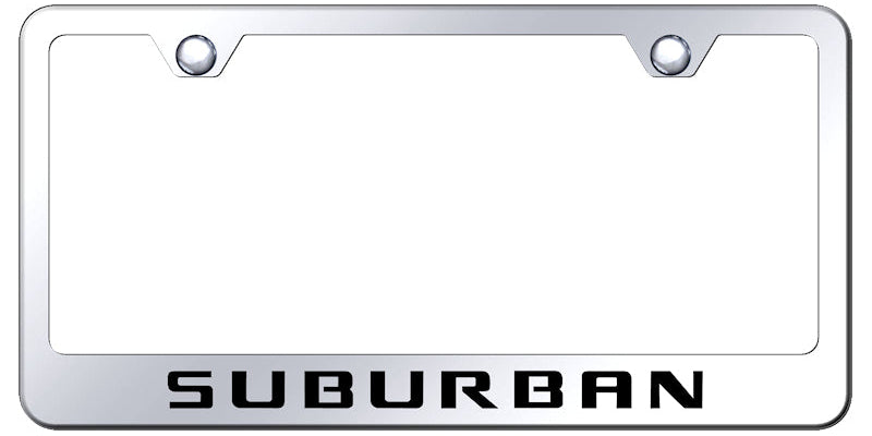 Suburban Stainless Steel Frame - Laser Etched Mirrored