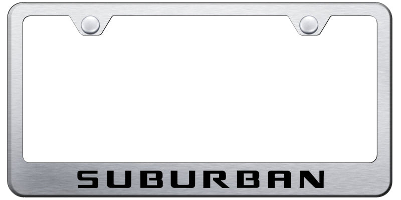 Suburban Stainless Steel Frame - Laser Etched Brushed