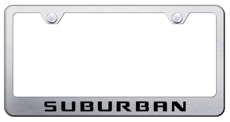 Suburban Stainless Steel Frame - Laser Etched Brushed