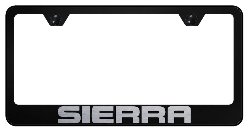 Sierra Stainless Steel Frame - Laser Etched Black