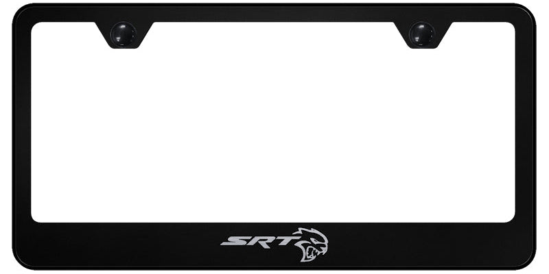 SRT Hellcat Stainless Steel Frame - Laser Etched Black