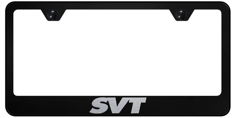 SVT Stainless Steel Frame - Laser Etched Black