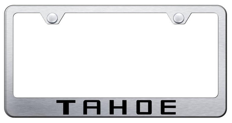 Tahoe Stainless Steel Frame - Laser Etched Brushed