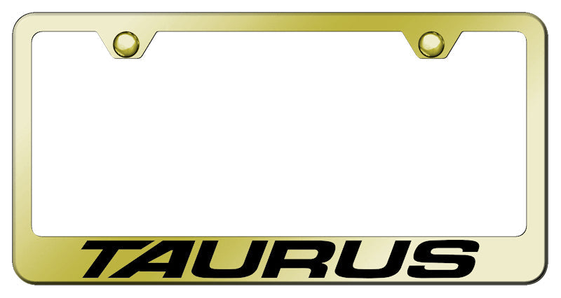 Taurus Stainless Steel Frame - Laser Etched Gold