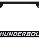 Thunderbolt Stainless Steel Frame - Laser Etched Black