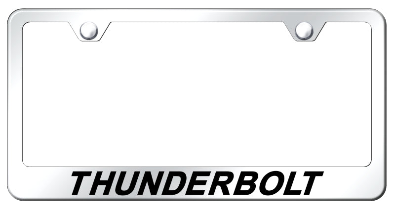 Thunderbolt Stainless Steel Frame - Laser Etched Mirrored