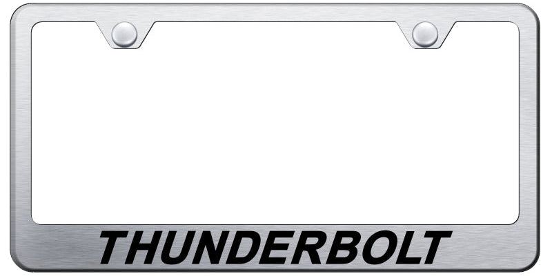 Thunderbolt Stainless Steel Frame - Laser Etched Brushed