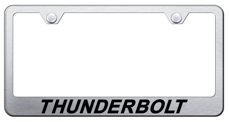 Thunderbolt Stainless Steel Frame - Laser Etched Brushed