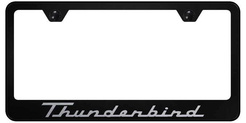 Thunderbird Stainless Steel Frame - Laser Etched Black