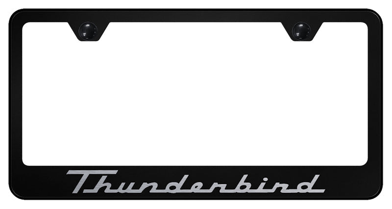 Thunderbird Stainless Steel Frame - Laser Etched Black