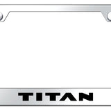 Titan Stainless Steel Frame - Laser Etched Mirrored