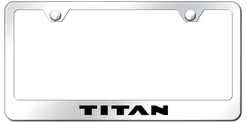 Titan Stainless Steel Frame - Laser Etched Mirrored