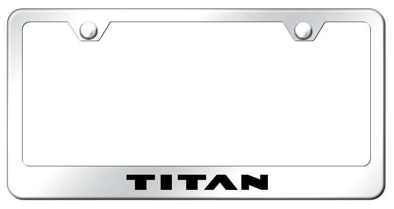 Titan Stainless Steel Frame - Laser Etched Mirrored