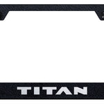 Titan Stainless Steel Frame - Laser Etched Rugged Black