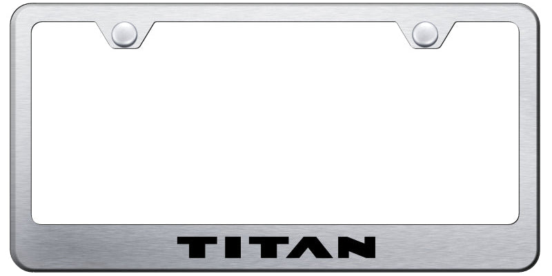 Titan Stainless Steel Frame - Laser Etched Brushed