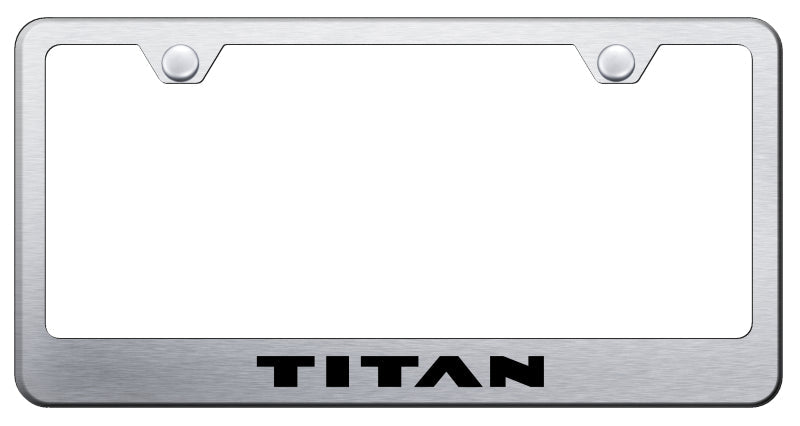 Titan Stainless Steel Frame - Laser Etched Brushed