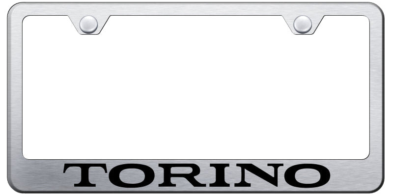 Torino Stainless Steel Frame - Laser Etched Brushed