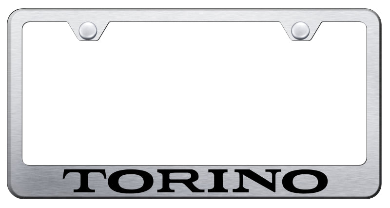 Torino Stainless Steel Frame - Laser Etched Brushed