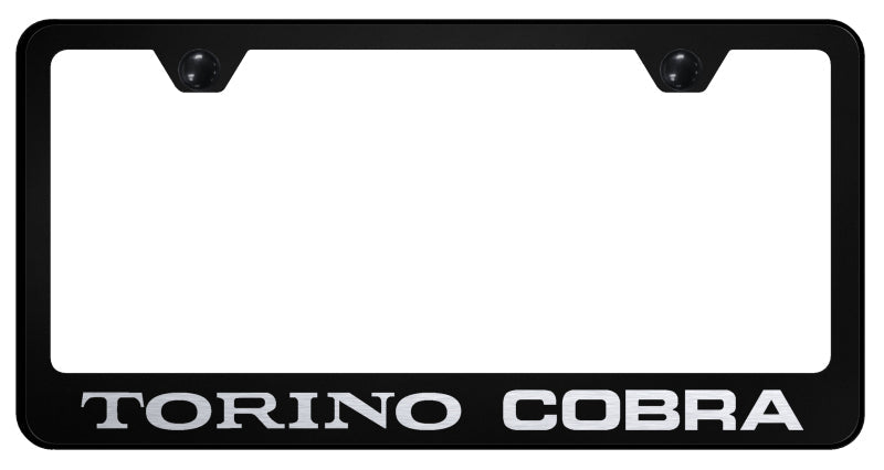 Torino Cobra Stainless Steel Frame - Laser Etched Black