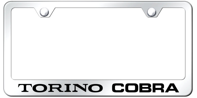 Torino Cobra Stainless Steel Frame - Laser Etched Mirrored