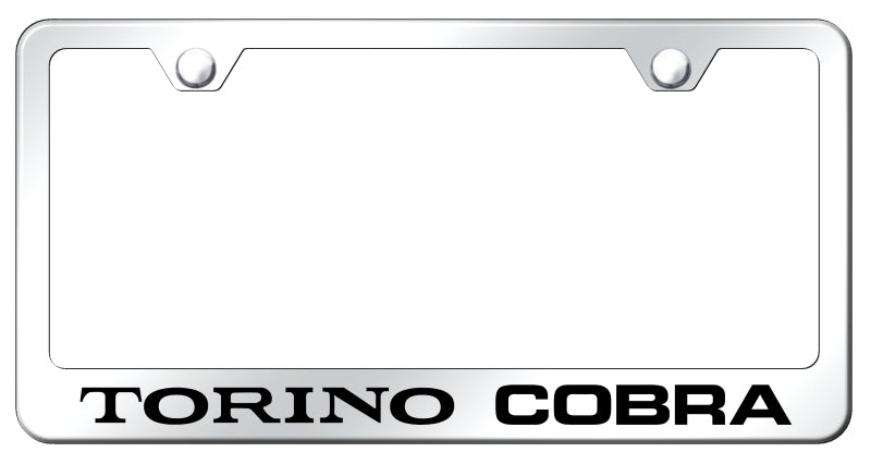Torino Cobra Stainless Steel Frame - Laser Etched Mirrored