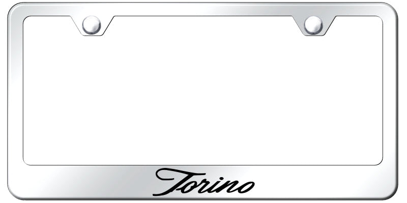 Torino Script Stainless Steel Frame - Laser Etched Mirrored