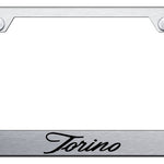 Torino Script Stainless Steel Frame - Laser Etched Brushed