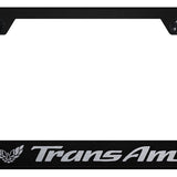 Trans Am Stainless Steel Frame - Laser Etched Black