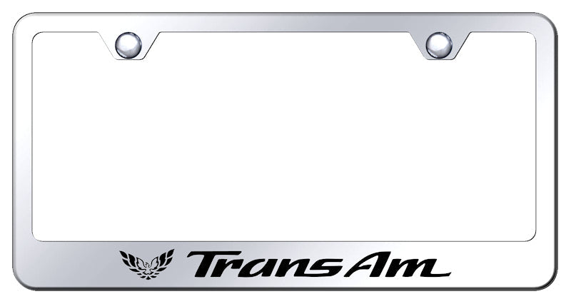 Trans Am Stainless Steel Frame - Laser Etched Mirrored