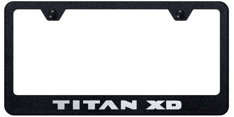 Titan XD Stainless Steel Frame - Laser Etched Rugged Black