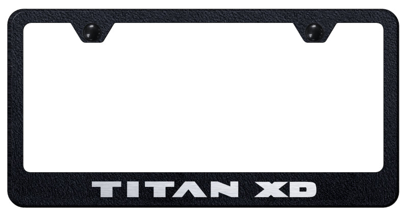 Titan XD Stainless Steel Frame - Laser Etched Rugged Black