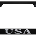 USA Stainless Steel Frame - Laser Etched Black