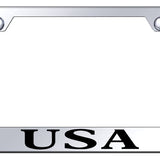 USA Stainless Steel Frame - Laser Etched Mirrored