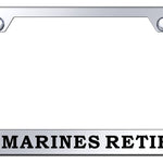 U.S. Marines Retired Stainless Steel Frame - Etched Mirrored