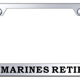 U.S. Marines Retired Stainless Steel Frame - Etched Mirrored