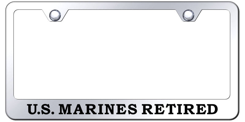 U.S. Marines Retired Stainless Steel Frame - Etched Mirrored