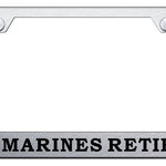 U.S. Marines Retired Stainless Steel Frame - Etched Brushed