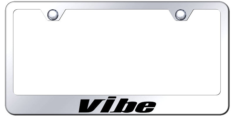 Vibe Stainless Steel Frame - Laser Etched Mirrored