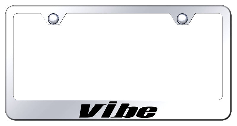 Vibe Stainless Steel Frame - Laser Etched Mirrored