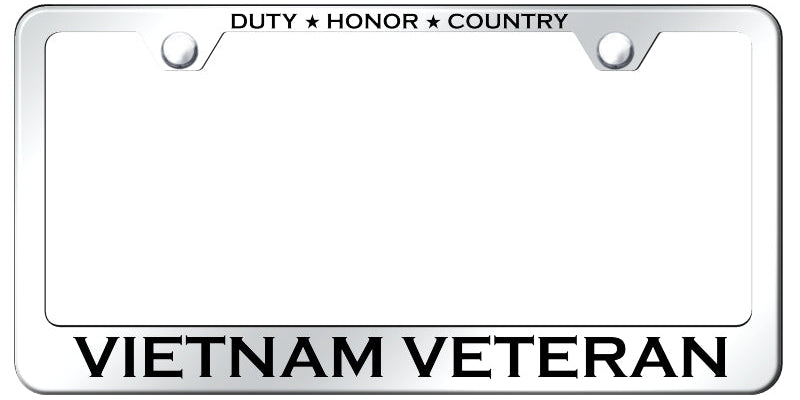 Vietnam Veteran Stainless Steel Frame - Etched Mirrored