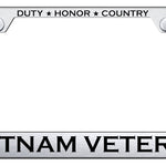 Vietnam Veteran Stainless Steel Frame - Laser Etched Brushed