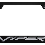 Viper (Fangs) Stainless Steel Frame - Laser Etched Black