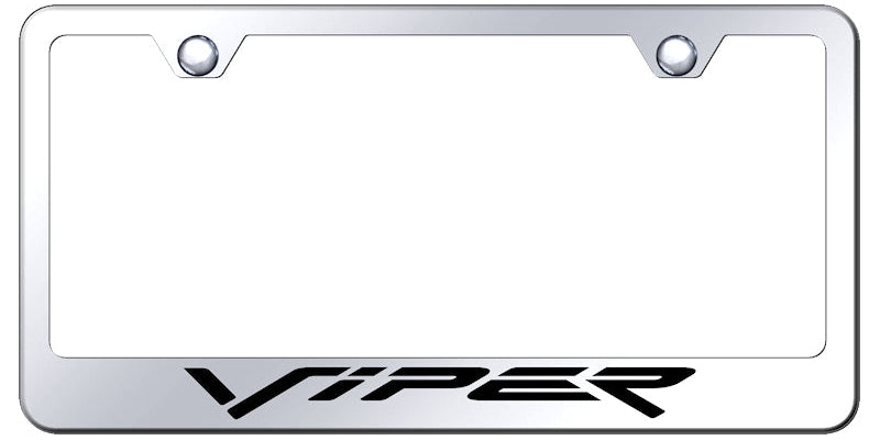 Viper (Fangs) Stainless Steel Frame - Laser Etched Mirrored