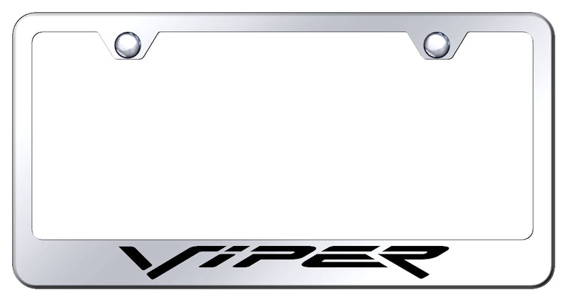 Viper (Fangs) Stainless Steel Frame - Laser Etched Mirrored
