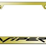 Viper (Fangs) Stainless Steel Frame - Laser Etched Gold