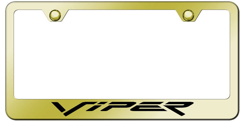 Viper (Fangs) Stainless Steel Frame - Laser Etched Gold